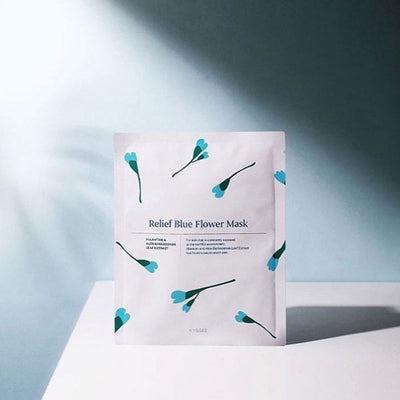 Relief Blue Flower Mask