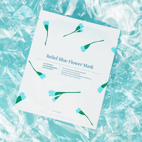 Relief Blue Flower Mask