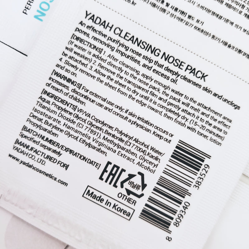 Cleansing Nose Pack